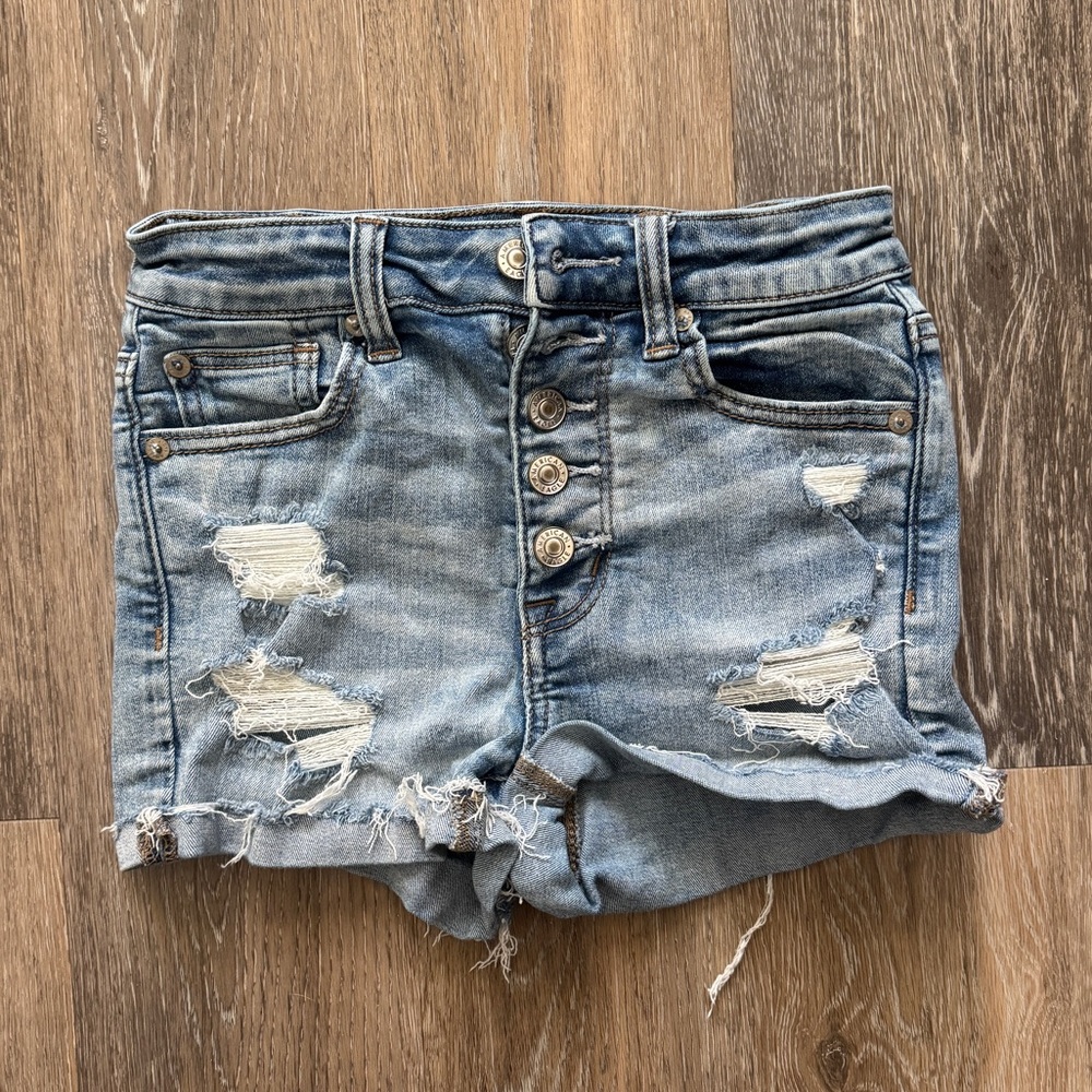 AE Ne(x)t Level Distressed Denim Shorts